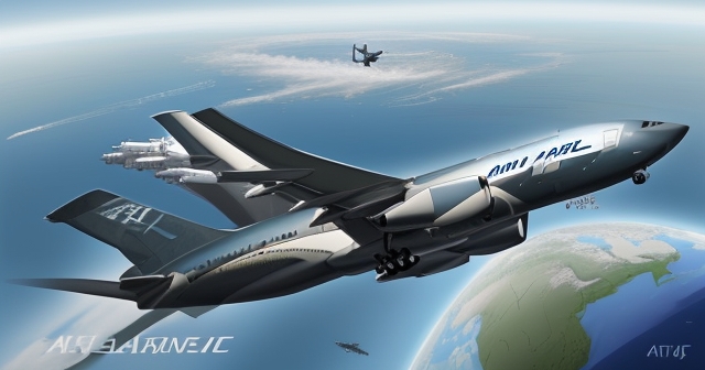 航太供應鏈的圖示,顯示出重要供應商和其關係