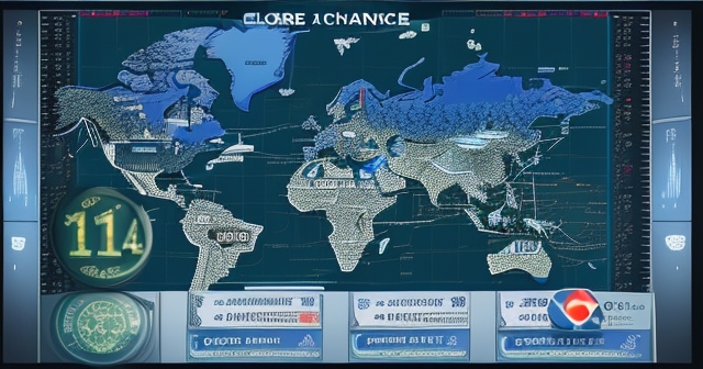 歐元/美元貨幣對的卡通風格圖示