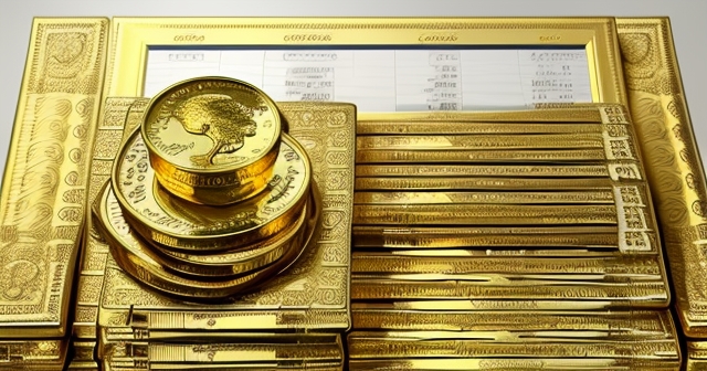 金條與世界地圖