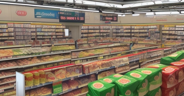 食品雜貨價格上漲的圖像