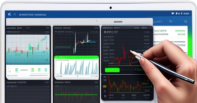 一位男子正在街頭交易股票