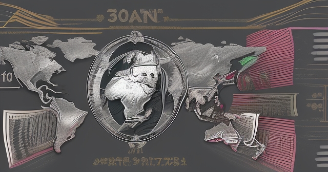 未來展望:投資者關注日本央行的貨幣政策,插畫風格。