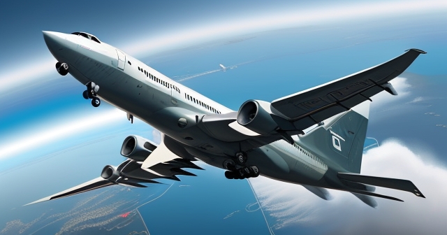 一架波音飛機在遭遇氣流中搖晃的情景