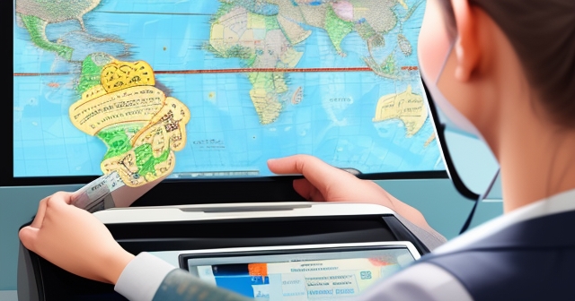 銀行櫃員正在為顧客服務