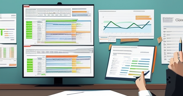 顯示成本分析的財務圖表