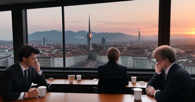 市場分析師正在討論趨勢和圖表