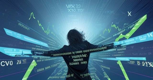 市場的恐慌與平靜象徵圖像