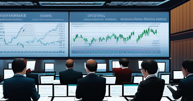 投資者分析股市的插圖