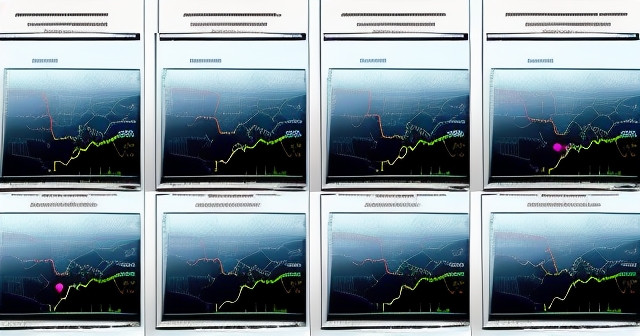 交易員正在分析電腦螢幕上的資料