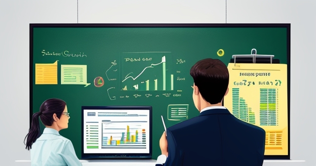 一位商業人士正在分析成本