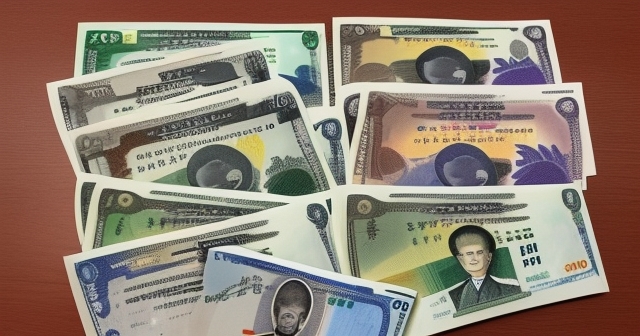 幾種貨幣的匯率交換概念圖