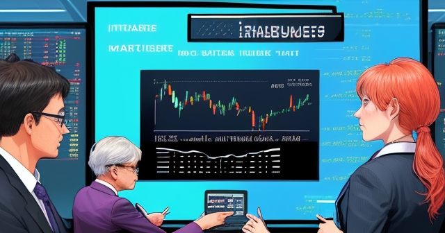 一位男子正在街頭交易股票