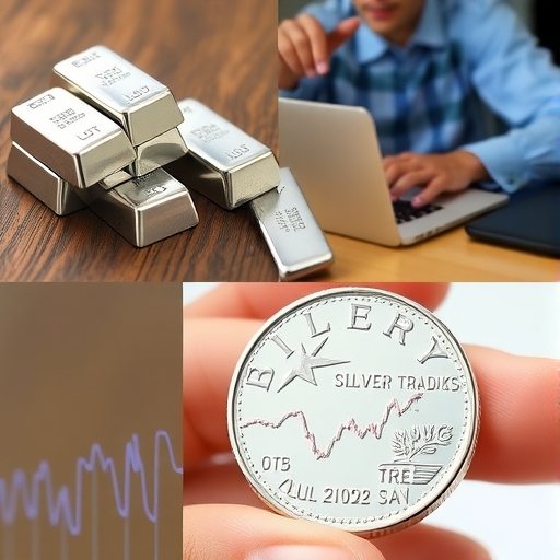 一位男子正在街頭交易股票