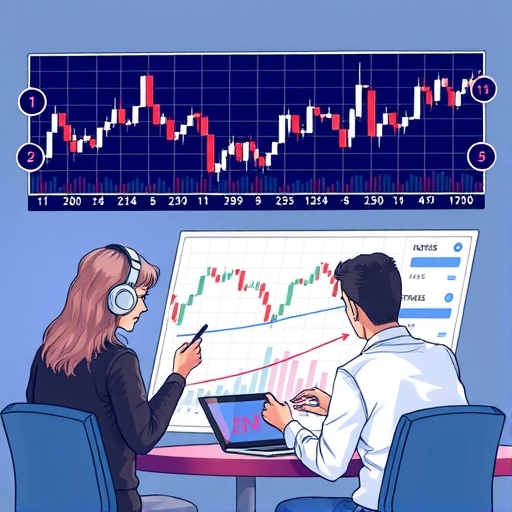 一個人在計算股市走勢