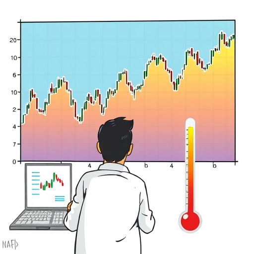 一位男子正在分析股票市場圖表