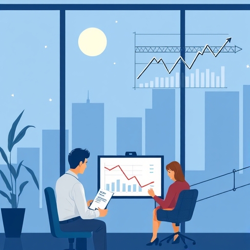 一個視覺化的長期債券作為安全投資的概念圖。