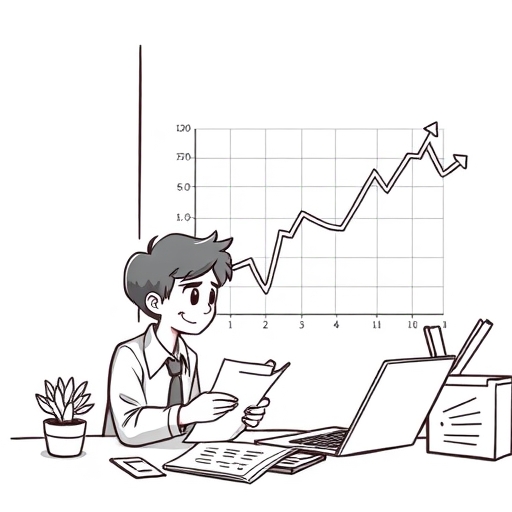 一位困惑的人正在學習有關金融的知識