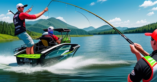 釣魚比賽的美麗風景