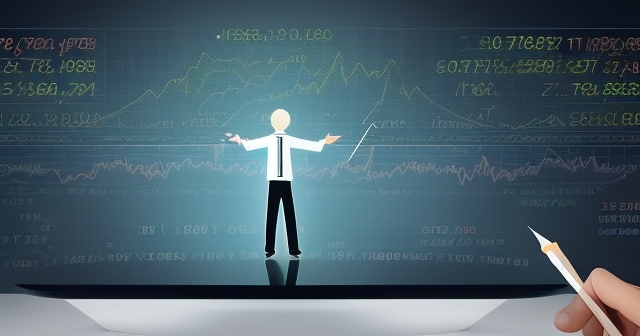 一隻手伸向一個向下的箭頭,象徵風險