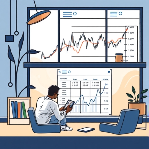 一個寧靜的債券交易場景,配有圖表和曲線。