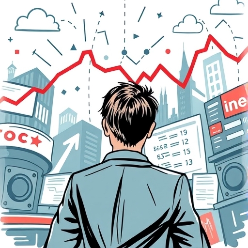 股市趨勢和謠言的插圖
