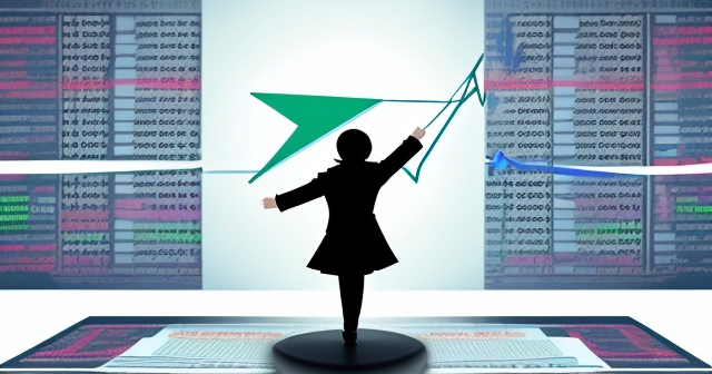 一位年輕投資者正在分析股票圖表