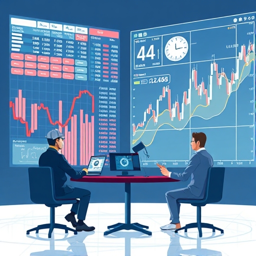 投資者正在討論風險策略