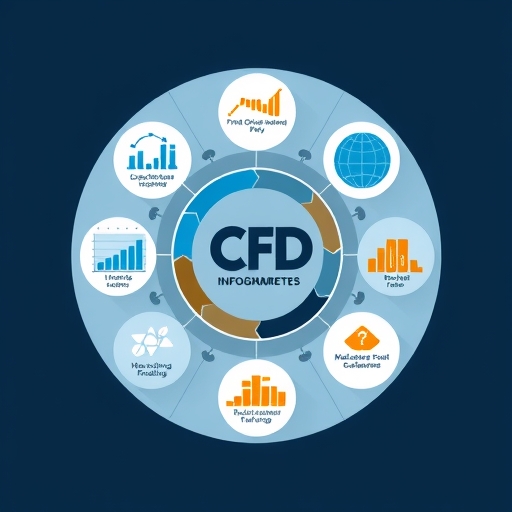 一個視覺化的圖示，顯示CFD市場趨勢和投資者洞察