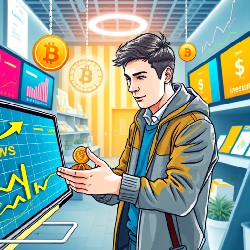 年輕投資者熱情地瀏覽線上交易平台