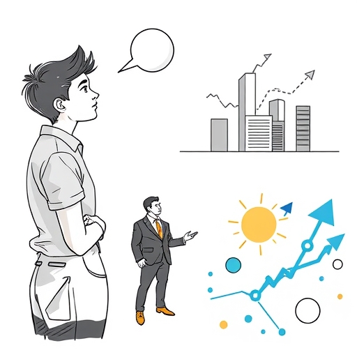 商業人士在討論投資策略