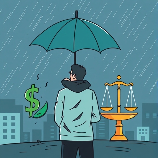 貨幣符號的對沖策略概念插圖