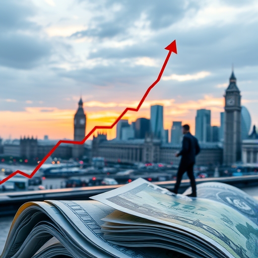 一位投資者正在分析金融趨勢和策略