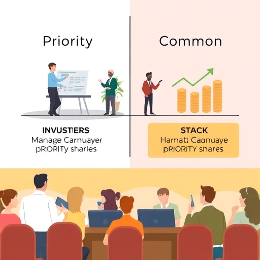 商業管理優先股與普通股的情境場景