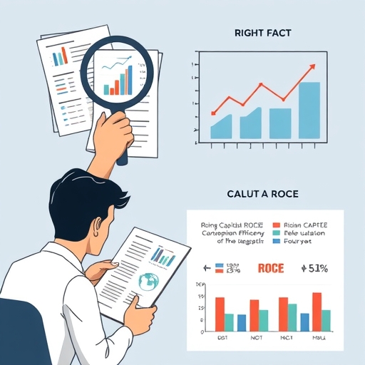 一個商業會議中的圖表顯示資本運用效率上升