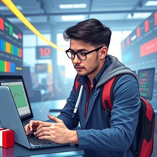 象徵金融成長與市場分析的圖示