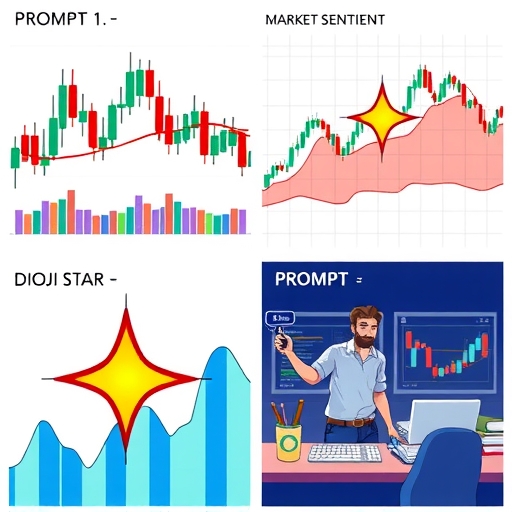 交易者在分析屏幕上查看十字星，展現決策中的努力與專注
