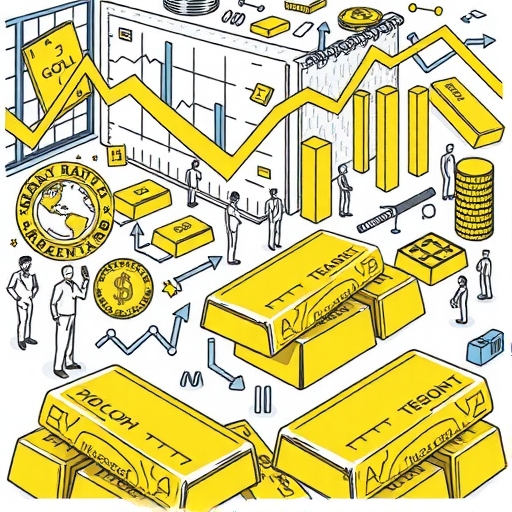 在動盪時期展示黃金作為避險資產