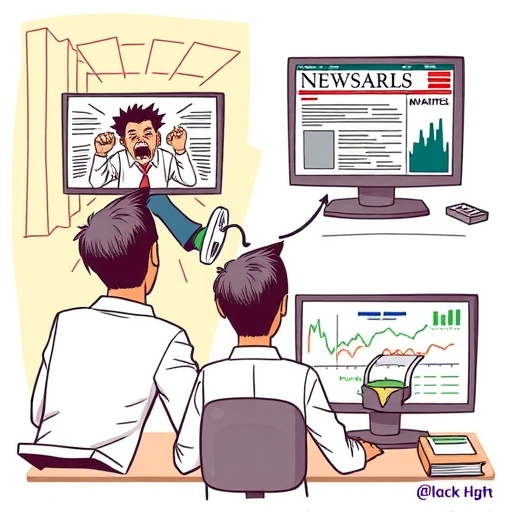 一位冷靜的投資者正在分析數據和圖表