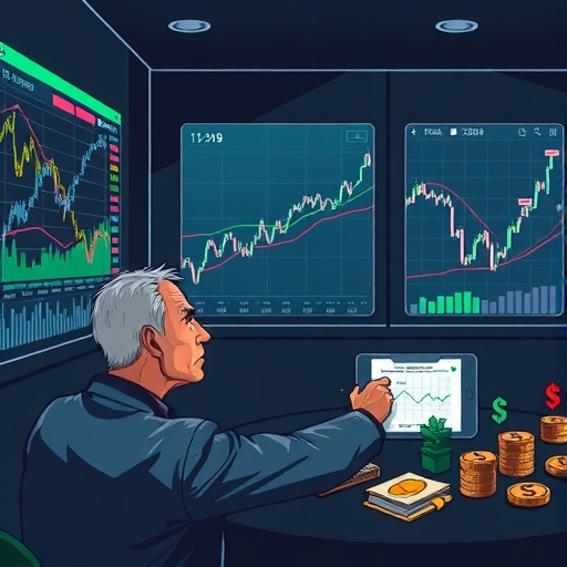 一幅貨幣符號受壓的視覺表示