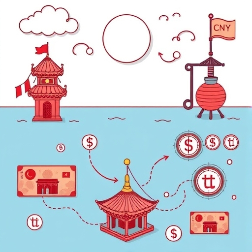 象徵性表現貨幣流動與金融中心