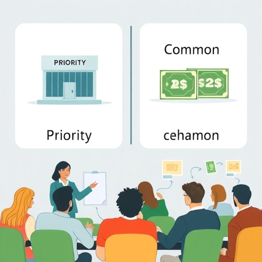 一組投資者正在學習有關優先股的投資知識