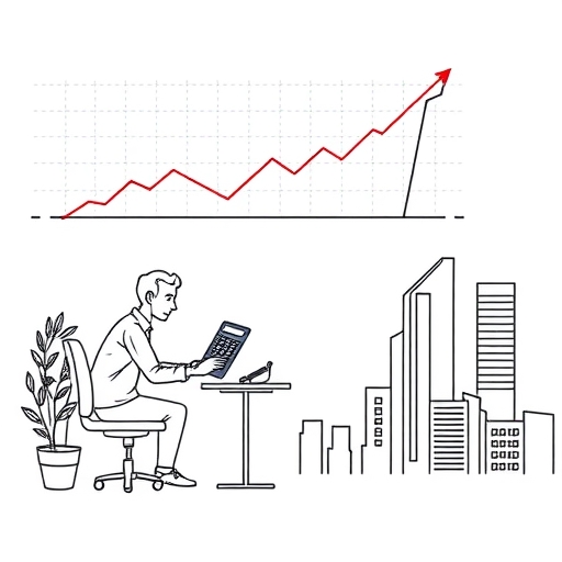 一位男子正在街頭交易股票