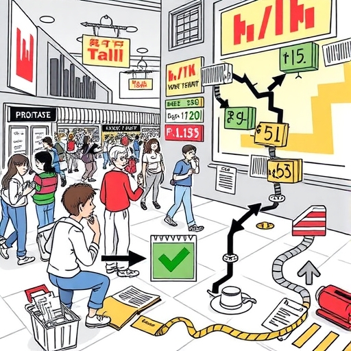 一位男子正在街頭交易股票