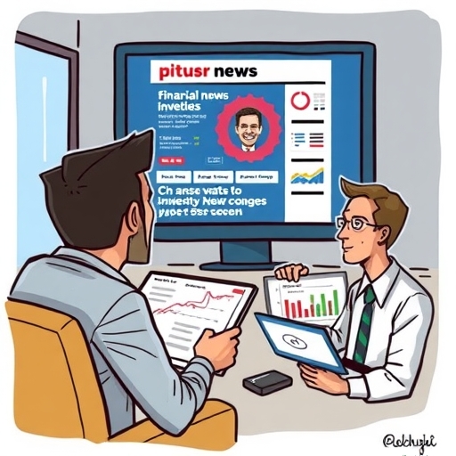 一位男子正在街頭交易股票