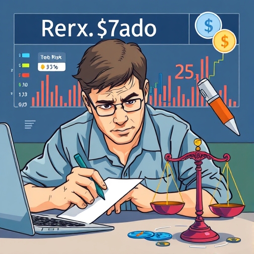 一位男子正在街頭交易股票