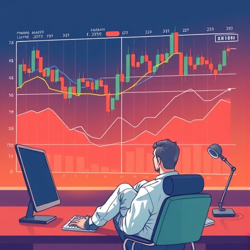 一幅金融市場波動的插圖