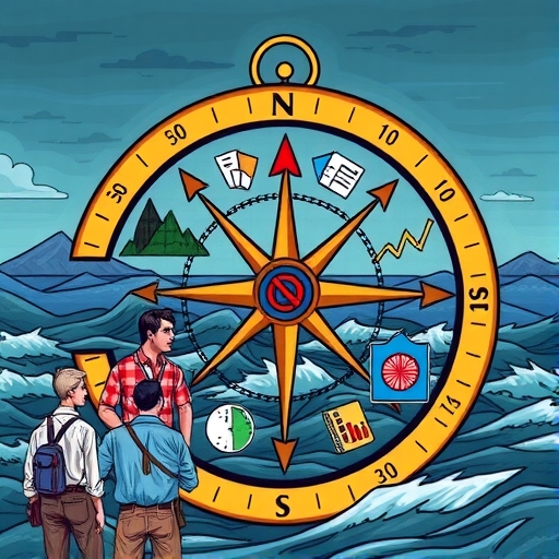 交易者在暴風雨的海上導航