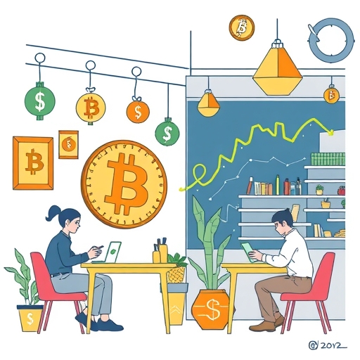 數位貨幣生態系統，顯示比特幣與央行數位貨幣