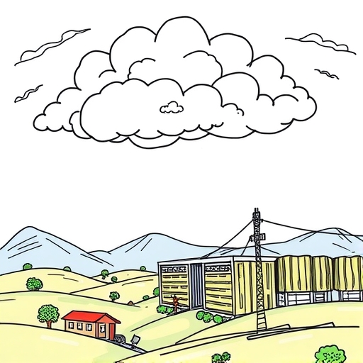 陰雲密布的經濟景象，象徵衰退挑戰