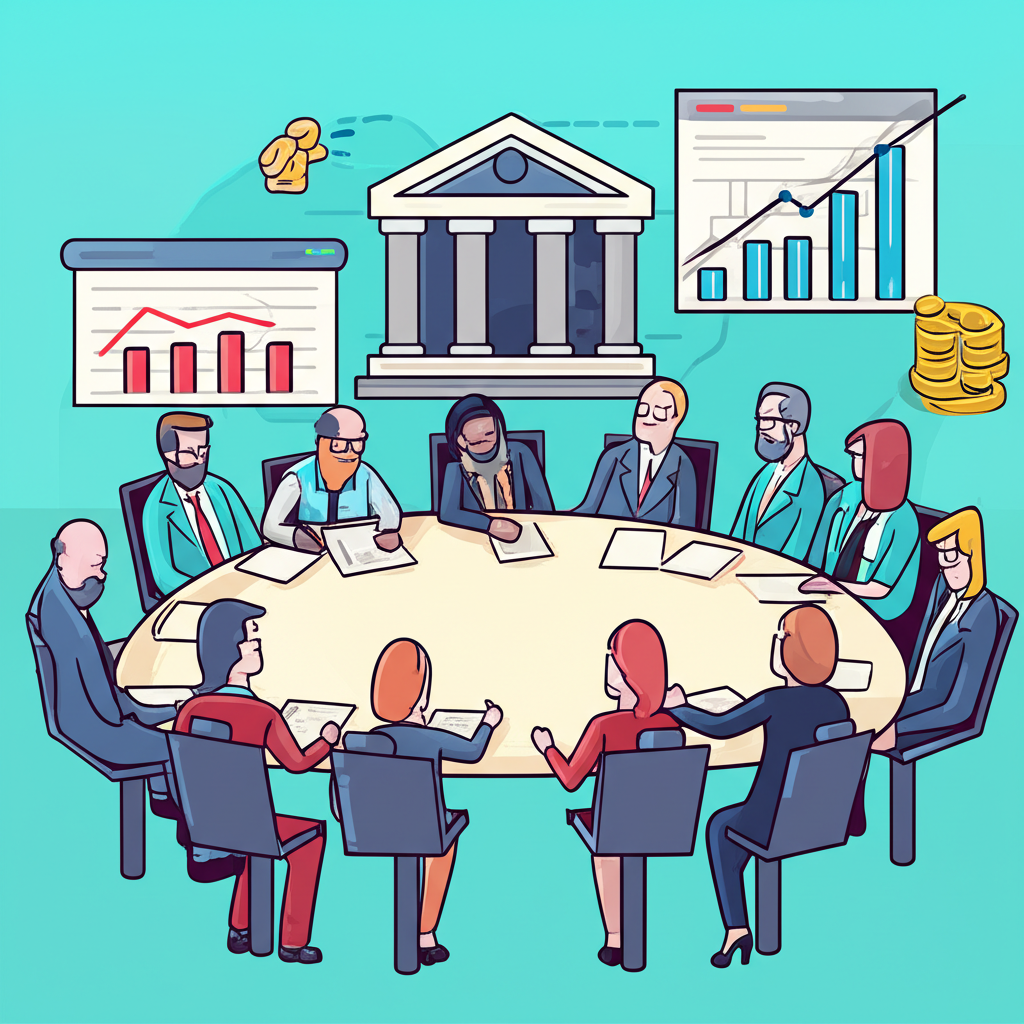 一個人手持智慧型手機，螢幕顯示銀行應用程式中的房貸利率與數字，示意央行政策對個人財務的影響。